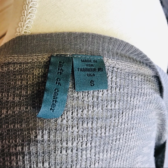 Left of Center for Anthro Distressed Henley Tee - Picture 7 of 7